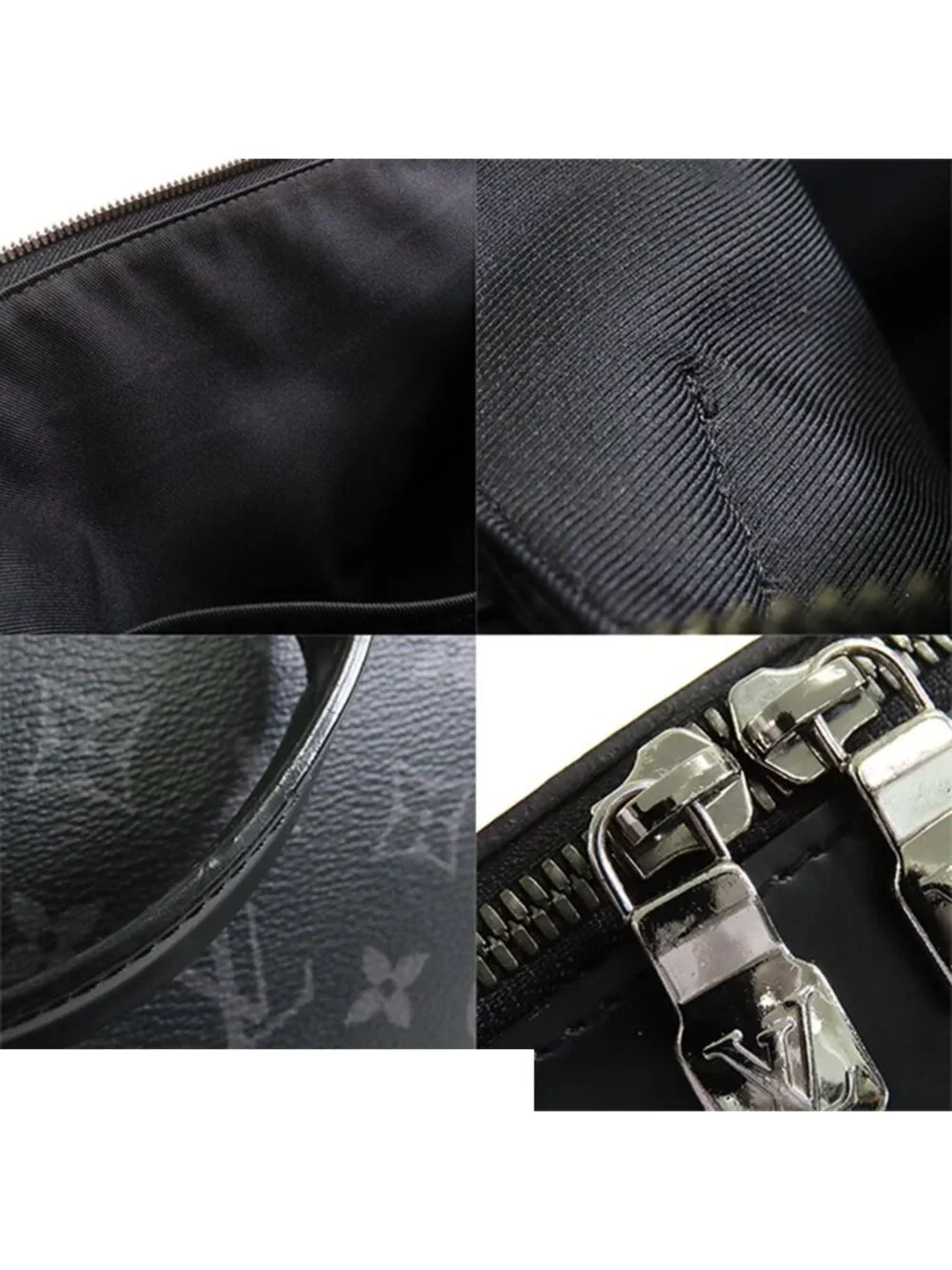 Louis Vuitton Briefcase Explorer Black Monogram Eclipse 2-Way Business